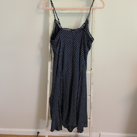 Lulus♡ NWT Polka Dot midi dress with side slit - Picture 10 of 11